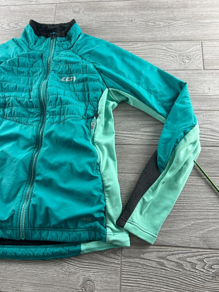Louis Garneau Polartec Alpha Teal Green Insulated Jacket Women's Full Zip - Изображение 3 из 4
