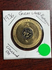 1936 Great Lakes Exposition Cleveland Centennial Good Luck Token