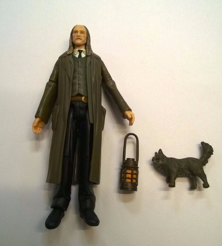 harry potter vintage action figure argus filch caretaker & cat