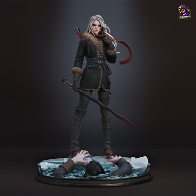 Ciri - Witcher - Fan Art Figur - 3D Resin Print 229mm