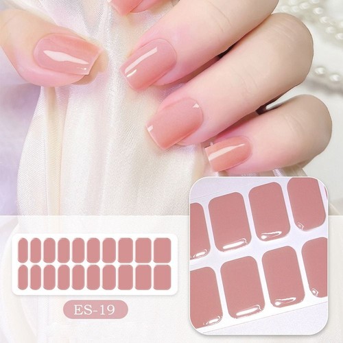 Glitzer Halb gehärtetes Gel Nagel Streifen Nagel aufkleber  Für Nail Beauty - Bild 6 von 19