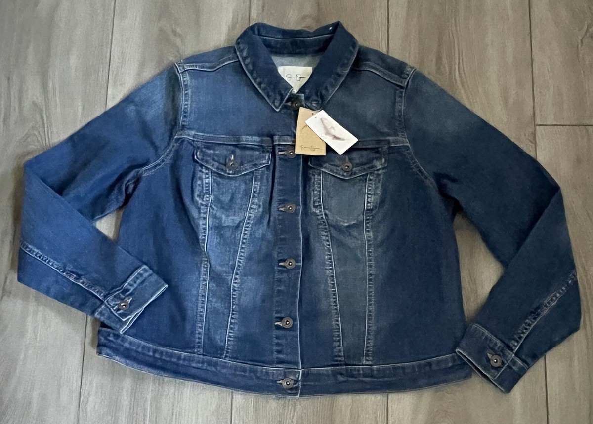 NWT Jessica Simpson Pixie Denim Jacket Classic Women's Size 1X