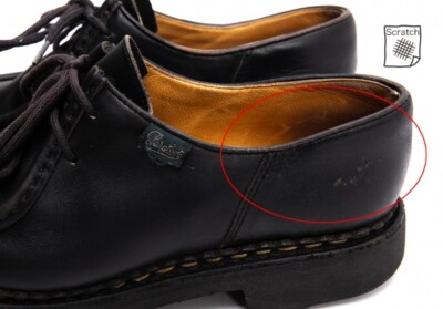 靴 Paraboot / MICHAEL glass leather Michael Griff Gloss Noire Lis Noir – L'ENSEMBLE