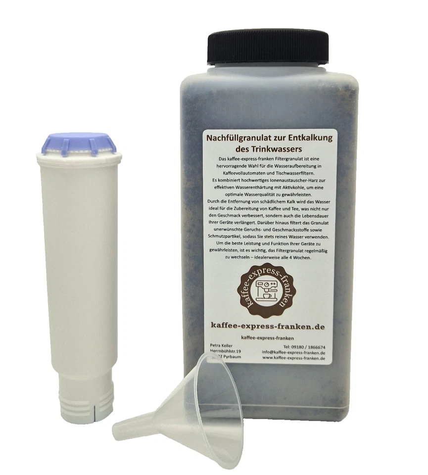 1l Nachfüllset Refill Wasserfilter Patrone für Melitta CI Caffeo Lattea Solo