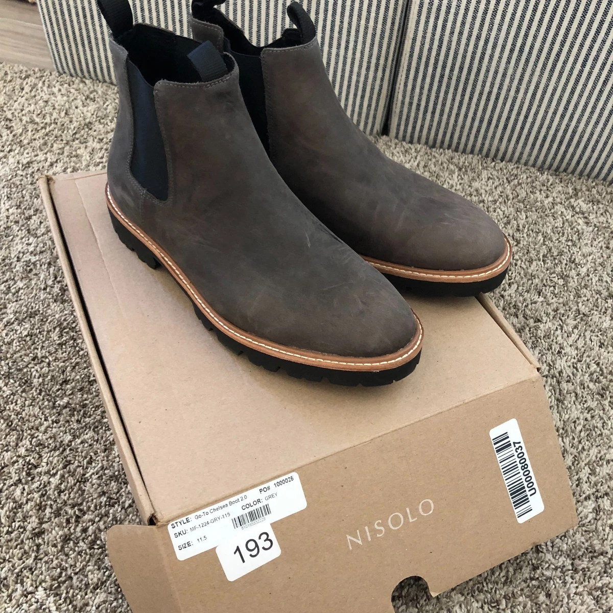 Nisolo Go-To Chelsea Boots (Gray), size 11.5 An Honest Review of the Go-To Lug Chelsea Boot from Nisolo main image 2