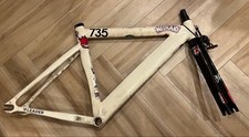 Telaio bici pista LEADER 735 alluminio bianco ingranaggio fisso pinza freno anteriore