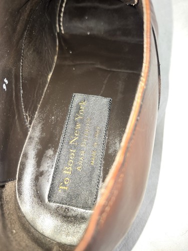 To Boot New York Herren Größe 9,5 Braun Brandon Kappe Zehe Oxford Cognac Leder - Bild 6 von 8