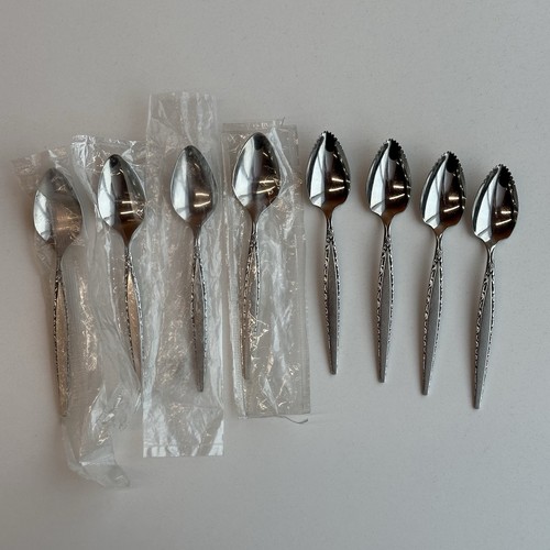 8 Stück Oneida Community Edelstahl Venetien Besteck Tee & Grapefruit Löffel