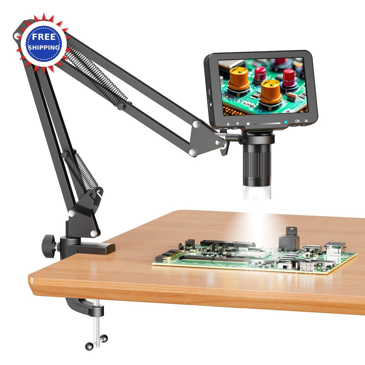 Aikokkl 5 LCD Digital Microscope 1000X Magnification Soldering for