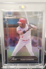 2024 Panini Three and Two Deion Sanders #68 Black-Cincinnati Reds 7/8