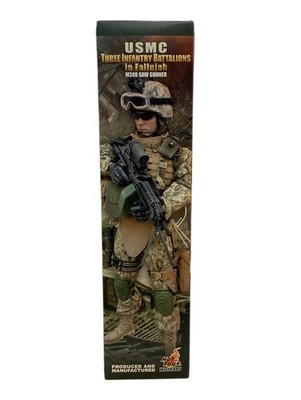Hot Toys 1/6 USMC Three Infantry Battalion M249 SAW Gunner Figure