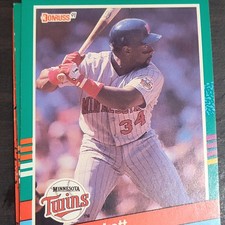 Kirby Puckett Minnesota Twins Donruss4 Card Lot 1990 1991 Baseball 1985-90+error