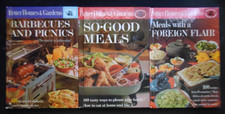 VNTG Lot of 3 BH&G Cookbooks BBQ's & Picnics/So Good Meals/Foreign Flair W10 L06