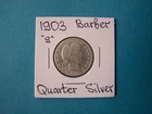 US COINS 1903 YEAR "S" BARBER QUARTER NICE SILVER COIN.