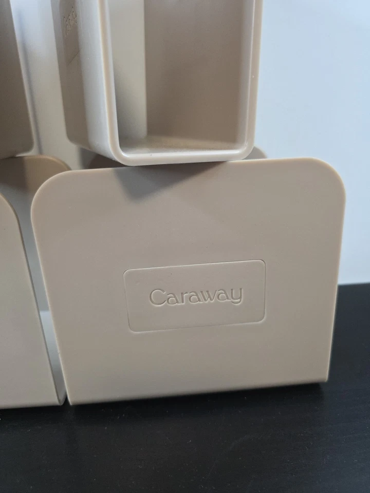 Alcaravea 4 Piezas Beige Magnético Olla Sartén Estante Divisor Organizador Foto 2 de 4