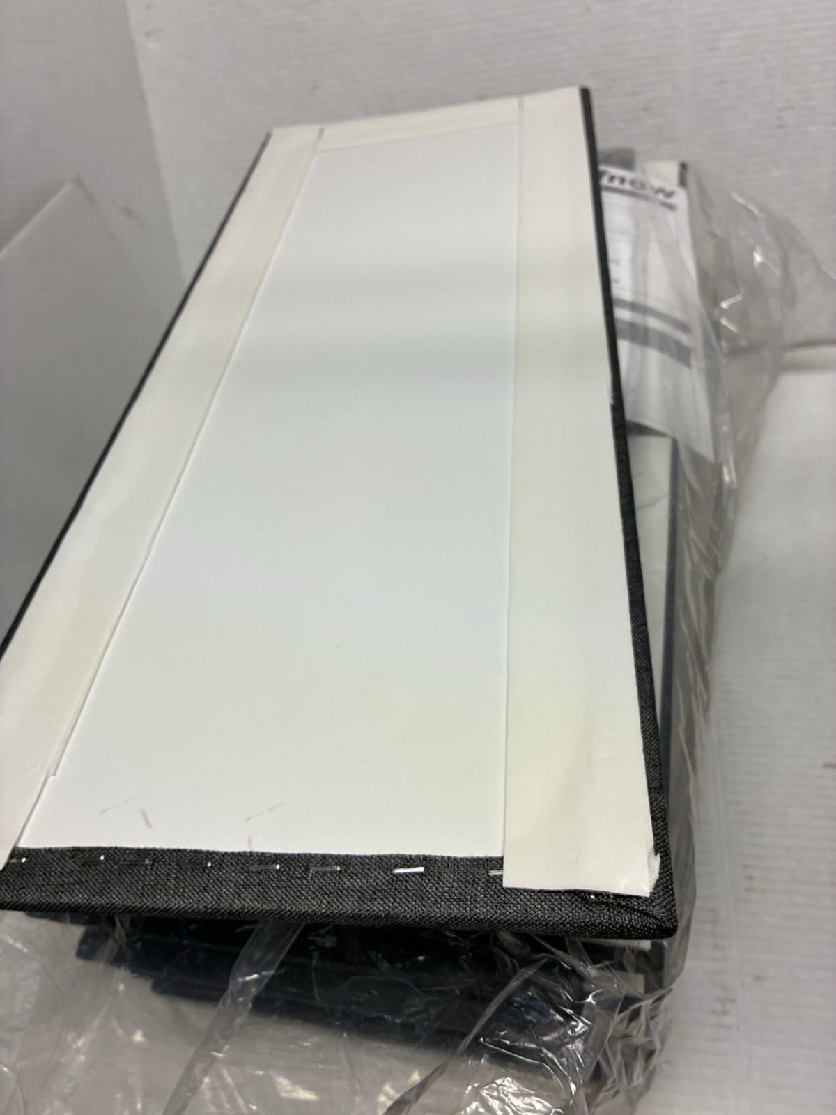 IFNOW Upholstered Wall Mounted Headboard, Queen Dark Grey