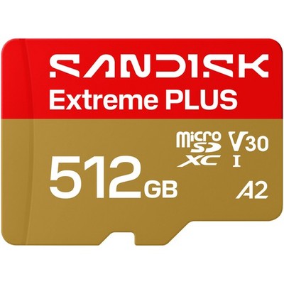 SANDISK EXTREME  PLUS MICROSD  UHS-I-KARTE, Micro-SD Speicherkarte, 512 GB, 250