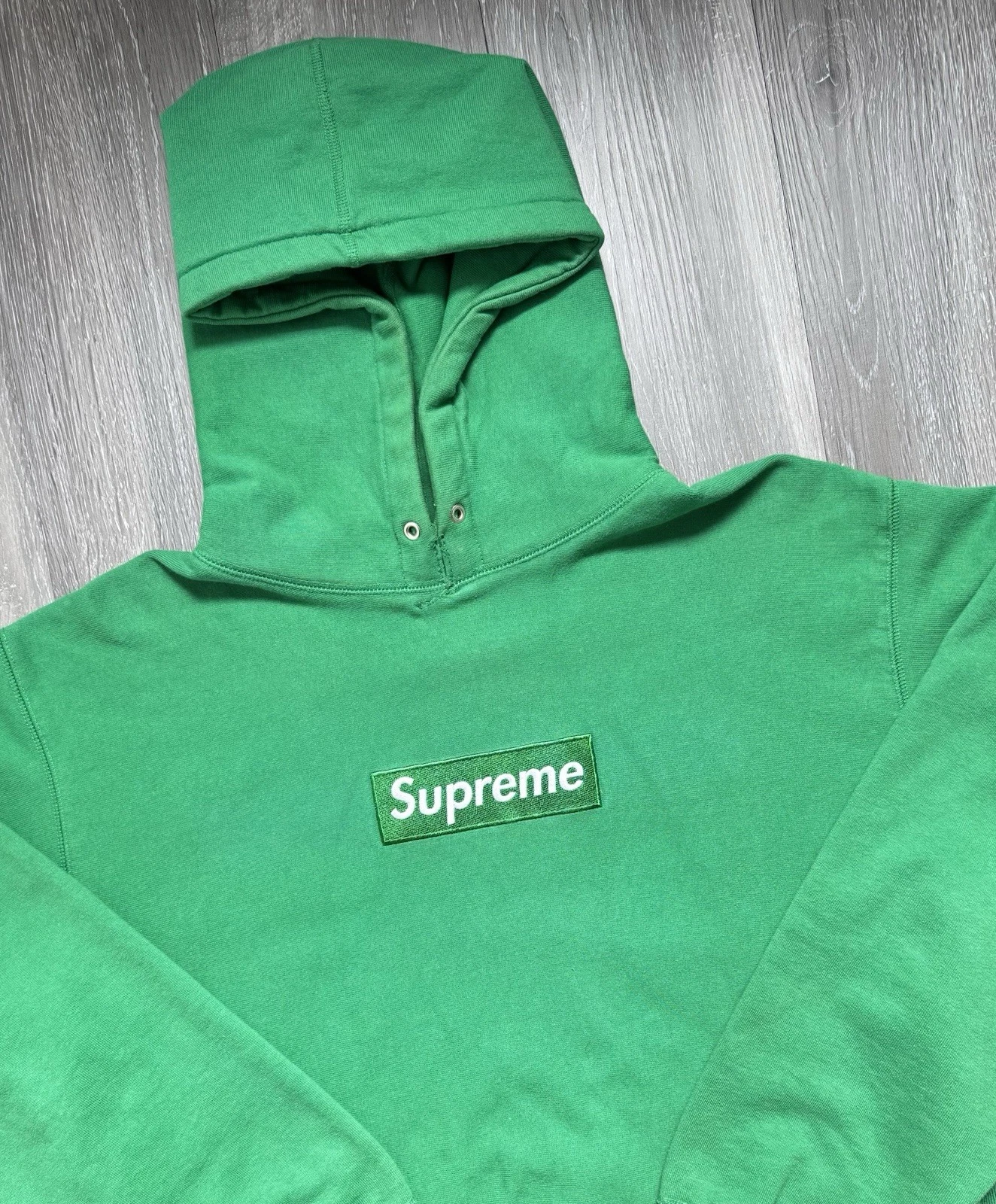 Sweat à capuche Supreme Grass Green Box Logo 2006