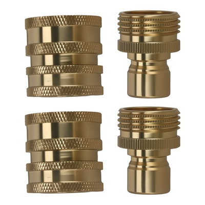 #ad #ad 4x 3 4quot; Brass Quick Connect Pressure Washer Adapter Fitting Coupler Kit $18.12