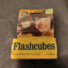 vintage GE Flashcubes Bulbs 12 Yellow ACG33-DW Universal Compatible for Cameras