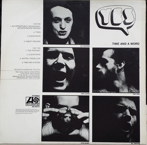 Yes - Time And A Word Australia - LP - Bild 2 von 4