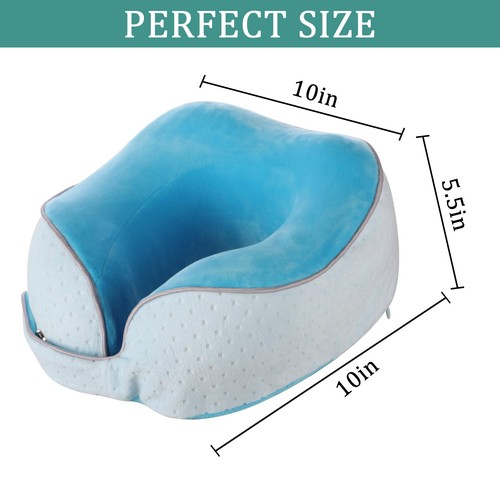 Neck Pillow for Traveling Comfortable Travel Neck Pillow for Airplane 100% Me... - Picture 4 of 7