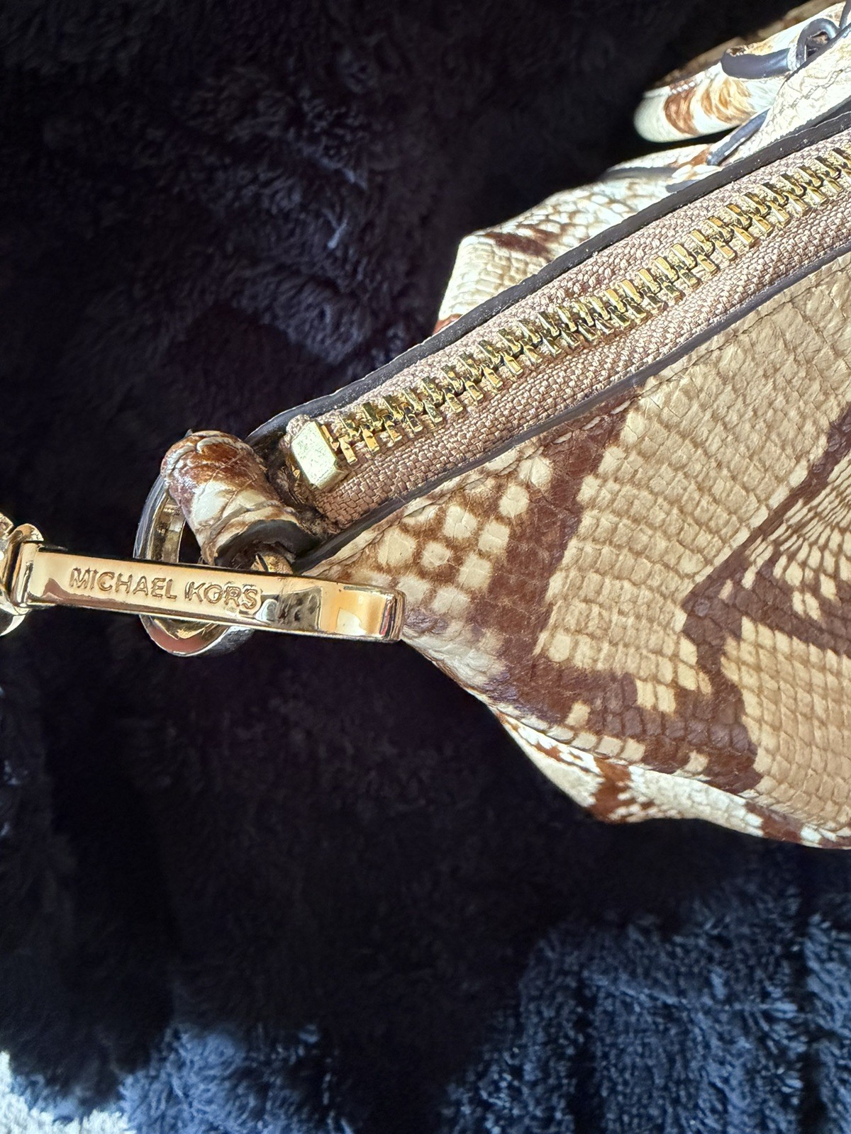 Michael Kors Lenox Large Python Embossed Tote Bag - image 4