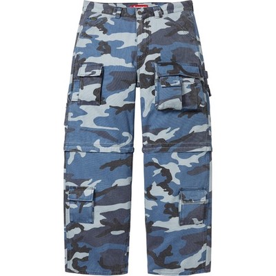 Supreme Zip-Off Utility Pant Denim Black Tan Blue Camo 4colors