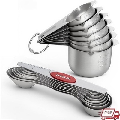 Foldable Magnetic Measuring Cups Spoons Set Compact Storage Kitchen Tool New