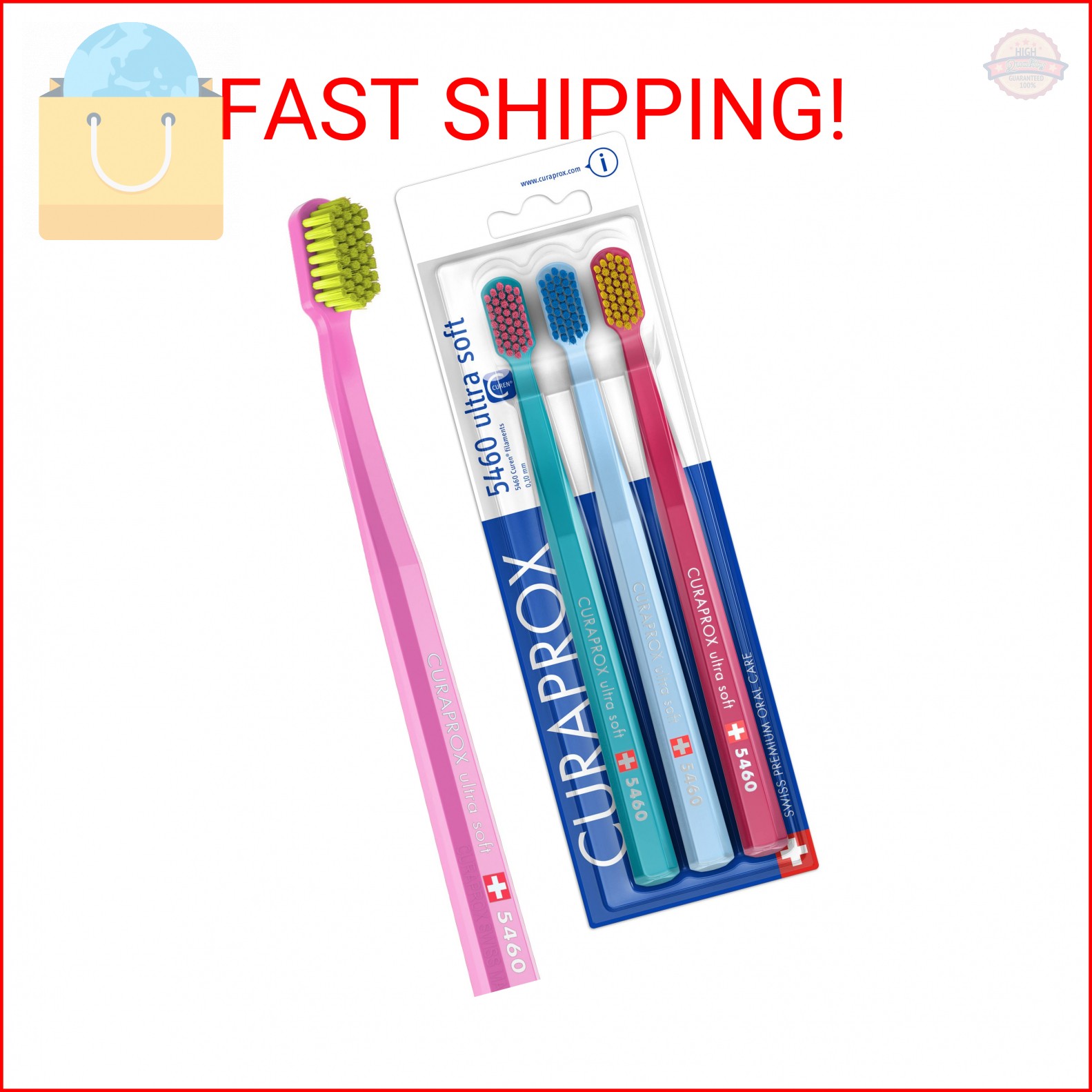 Curaprox CS 5460 Ultra-Soft Toothbrush &ndash; for Sensitive Tee