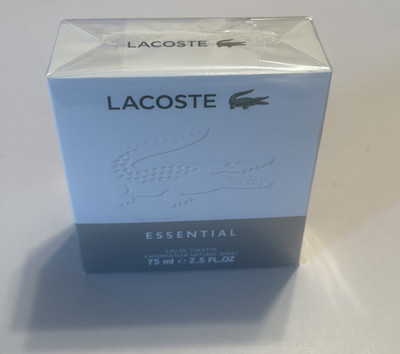 Lacoste Essential Eau De Toilette Natural Spray-2.5oz/75mL - NEW IN SEALED BOX