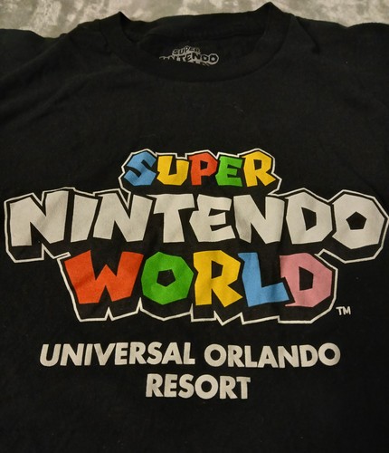 Super Nintendo World Universal Orlando Resort Black T-Shirt M