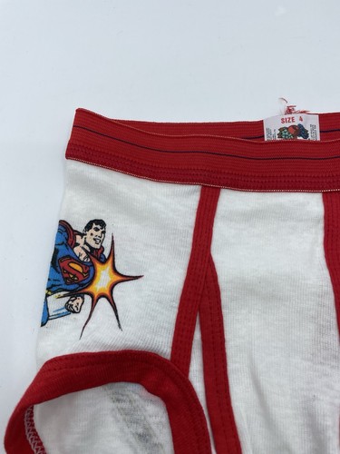 Vintage 1987 50th Birthday Superman Boys Size 4 Underwear Fruit Of The Loom - Picture 11 of 12