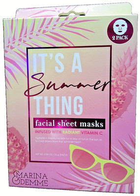 Marina & Demme It's A Summer Thing Facial Sheet Masks-Infused w/Vitamin C   1028