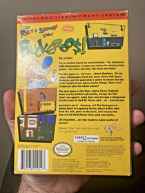 The Ren & Stimpy Show: Buckaroo$ NES Original Poster Authentic Tested & Working