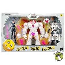MARVEL LEGENDS X-MEN 3 PACK PSYLOCKE  NIMROD  & FANTOMEX AMAZON EXCLUSIVE NIB