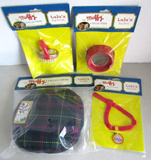 Muffy VanderBear's Dog LULU Accessories, Bed, Brush, Dish, Leash
