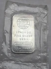 Vintage Engelhard Silver Bar 1 oz .999+ Fine #FM38557 GLOBE  RARE Original Pack
