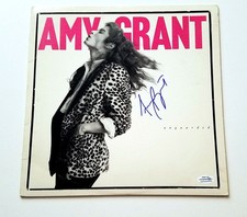 Amy Grant Signed Autographed Unguarded Album Cover  LP ACOA