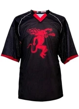 Fireball Whiskey Football Jersey Alcohol Sponsor Team Shirt Cinnamon M