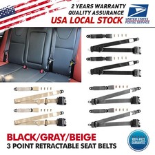 Universal 3 Point Seat Belts Adjustable Car Retractable Seat Belt Lap Shoulder
