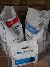Dishwasher Salt two 25 kg bags and water softener block 0.22 per kilo