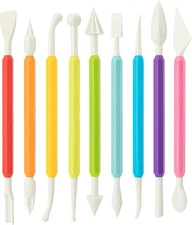 9PCS Clay Tools for Kids & Adult, UUSYCUN Plastic Air Dry Tool colorful 