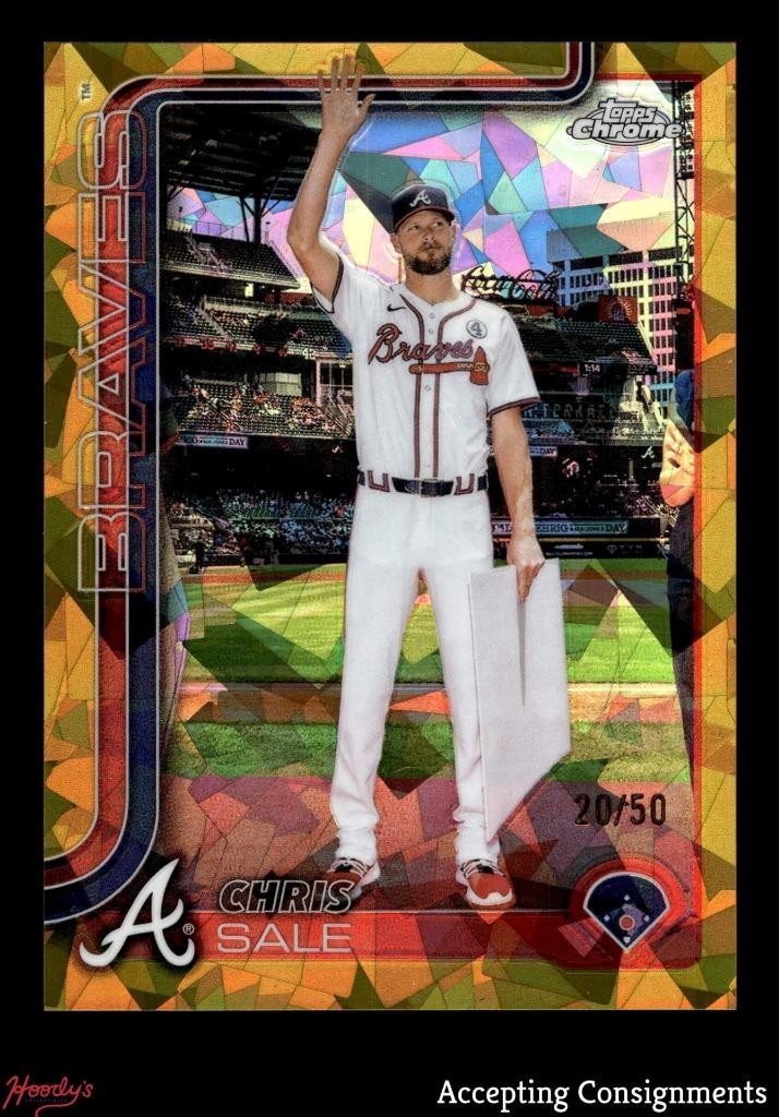 2025 Topps Chrome Sapphire Image Variations Gold Refractor #182 Chris Sale 20/50