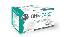 ONE-CARE Pen Tips 32G X 4mm, Universal Fit, Box of 100