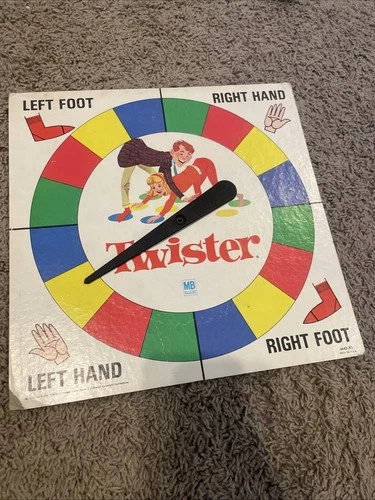 Vintage 1966 Twister Game Milton Bradley Spinner  ONLY