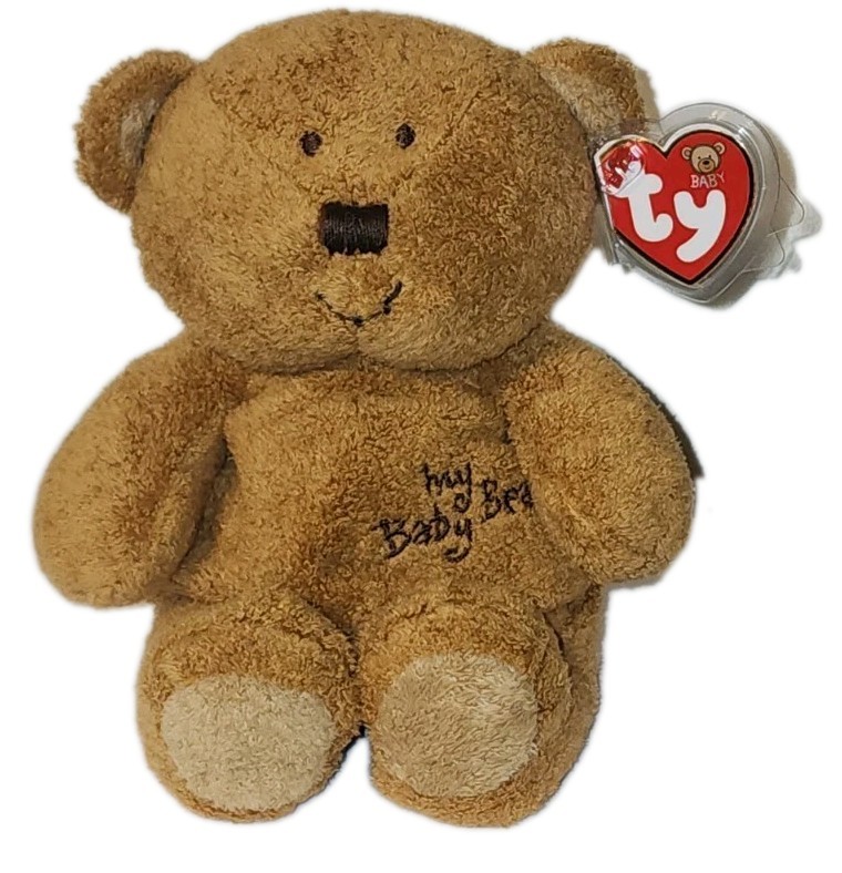 Ty Baby TY / Pluffies - MY BABY BEAR (Brown) - Plush Toy (8") MINT with MINT TAG