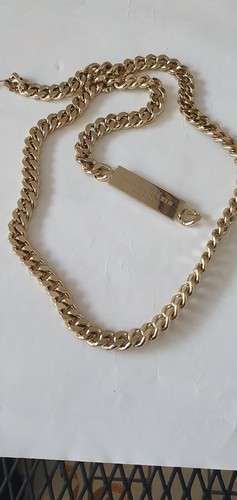 PHILIPP PLEIN METAL SHOULDER STRAP LIGHT GOLDEN COLOR LENGTH 88 cm ORIGINAL!!! - Picture 6 of 6