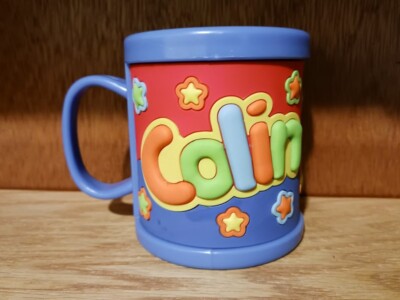 Name: COLIN - NEW Personalized Childs Kids Mug Cup Plastic 3D John Hinde