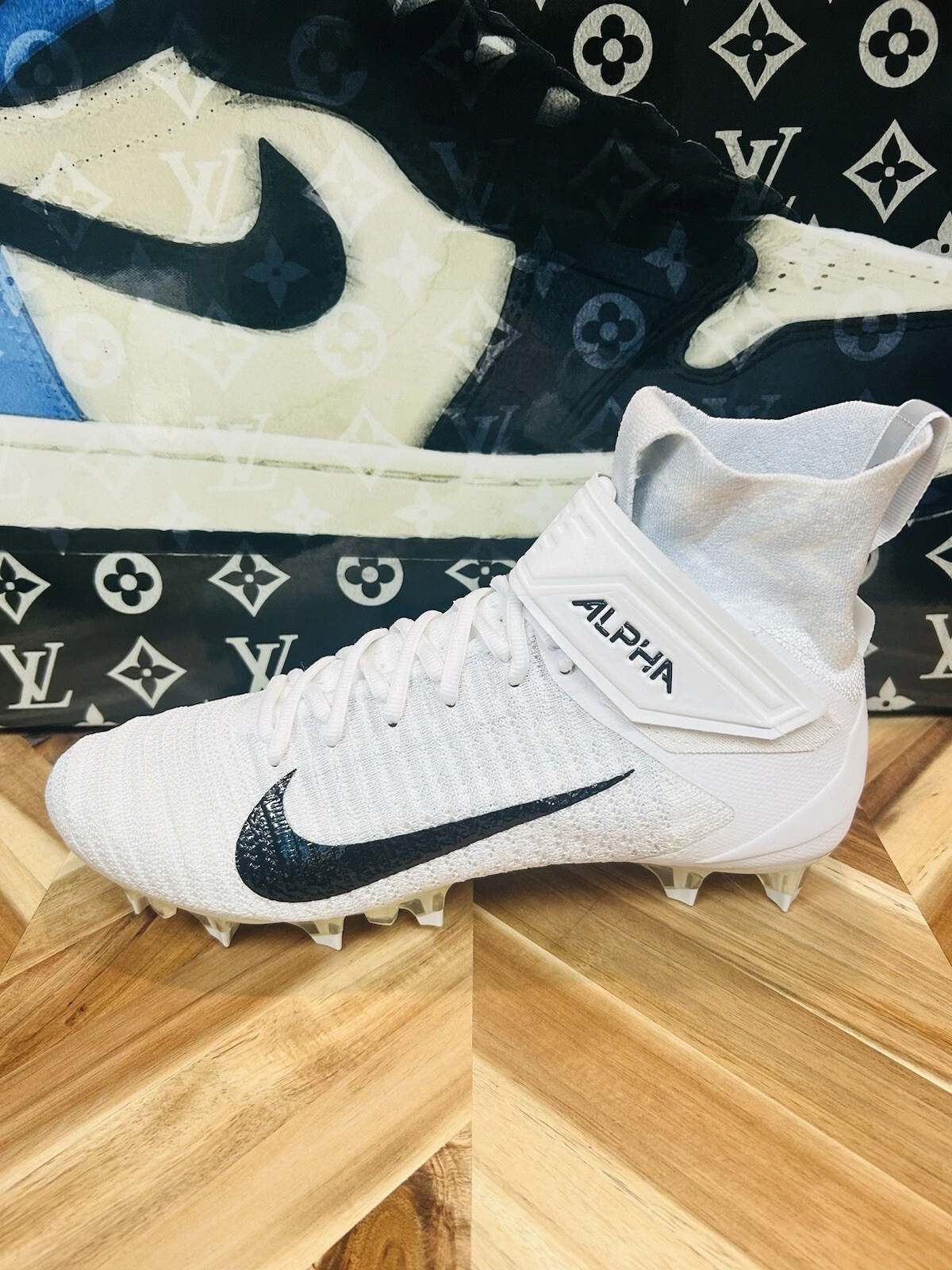 Crampons de football Nike Alpha Menace Elite 2 Flyknit AO3374 101 blancs hommes 12
